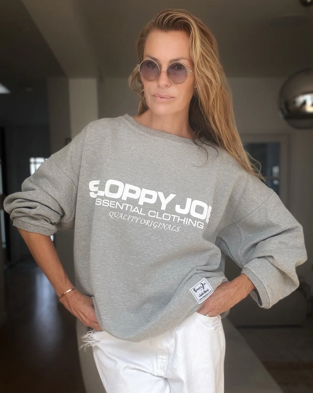05 CLASSIC SQUARE SWEATSHIRT - Grey Marl - Image 3