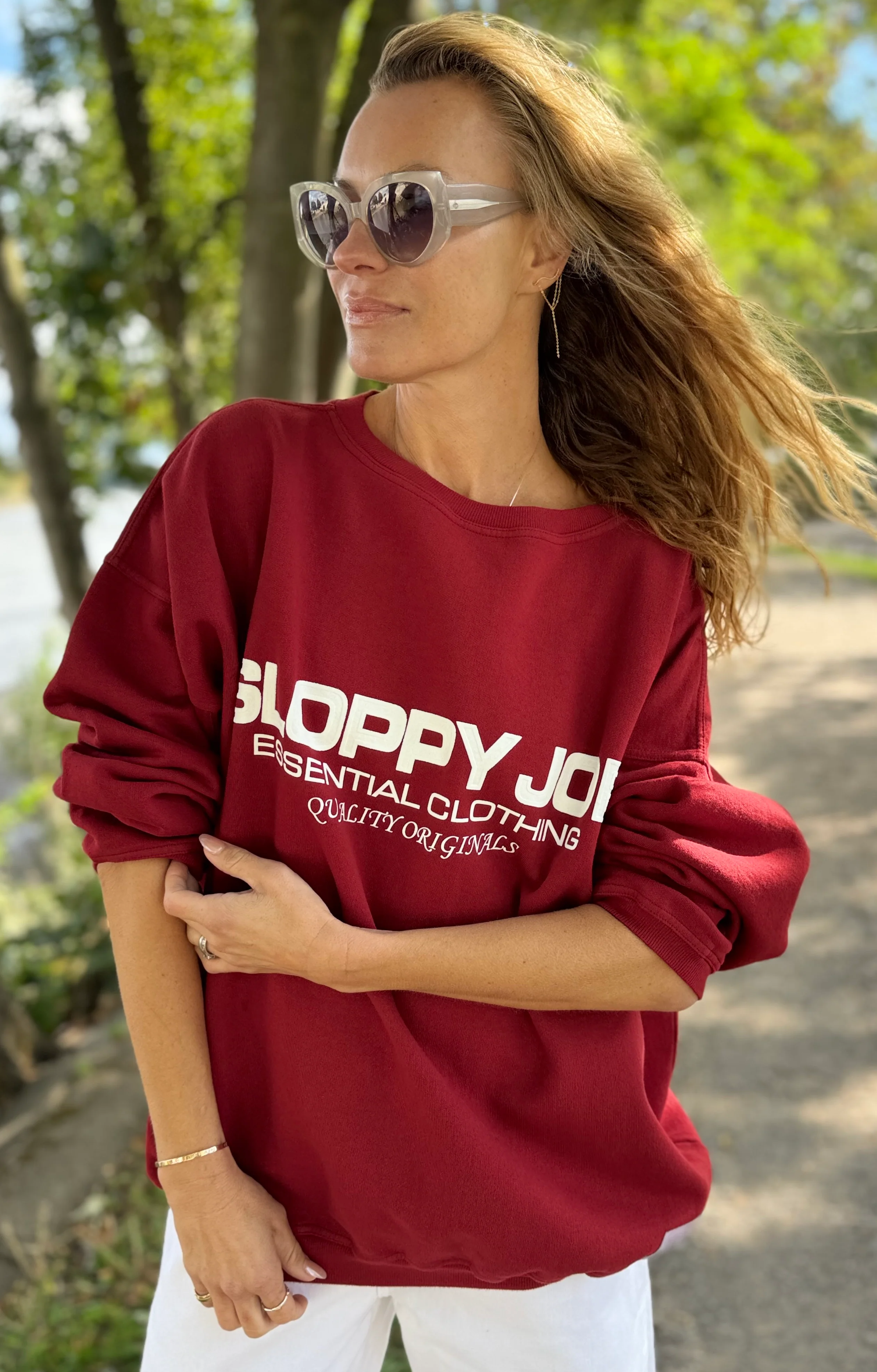 05 CLASSIC SQUARE SWEATSHIRT - Bordeaux - Image 4