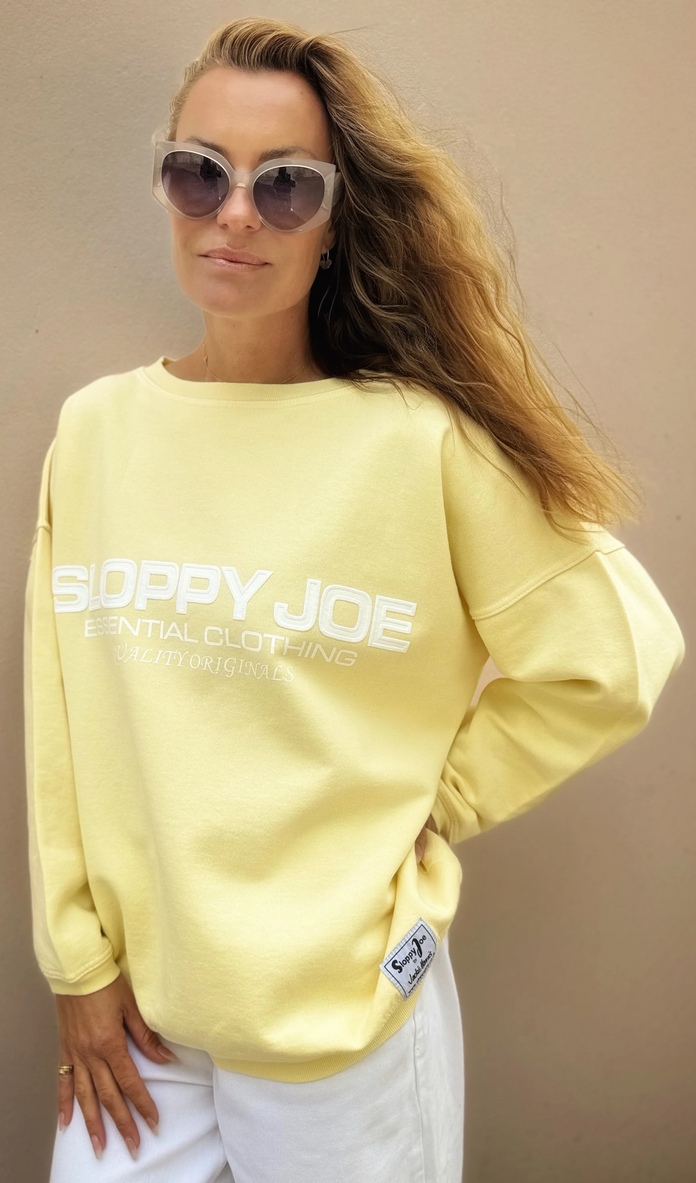 05 CLASSIC SQUARE SWEATSHIRT - Butter Yellow - Image 3