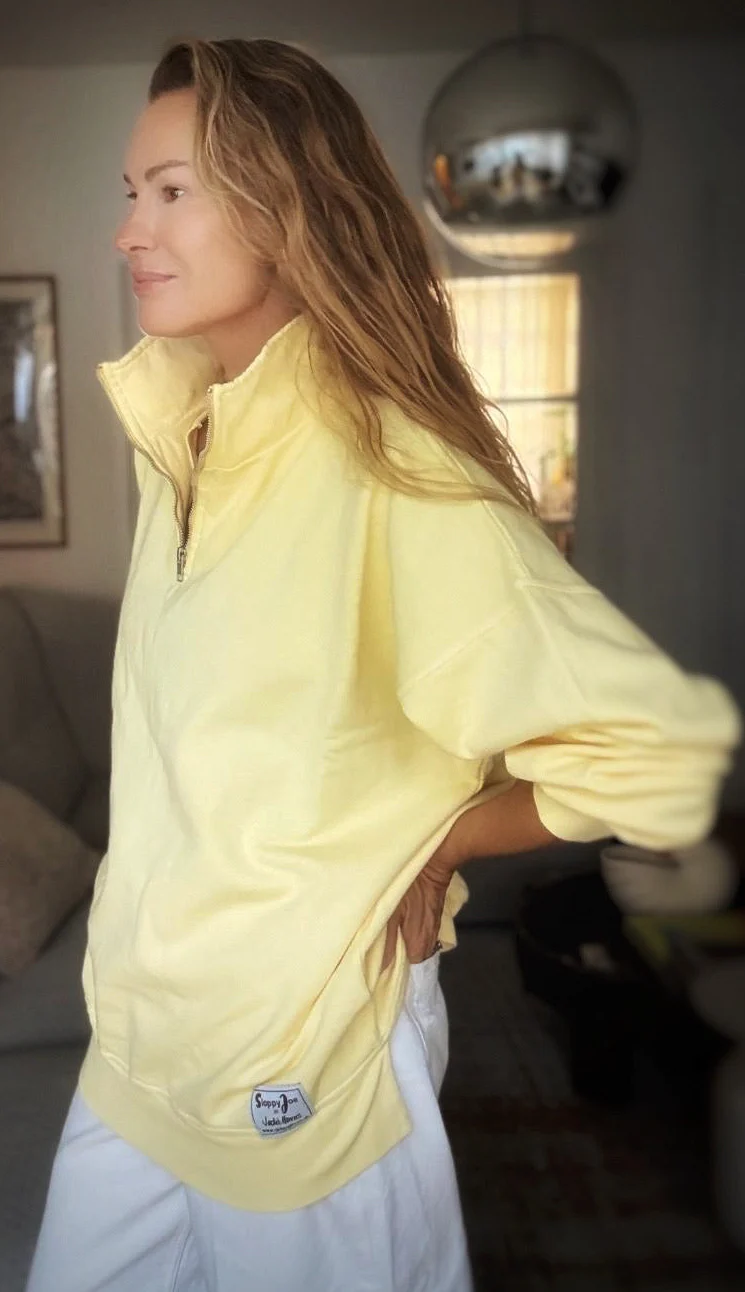 DIANA ZIP NECK - Butter Yellow - Image 3