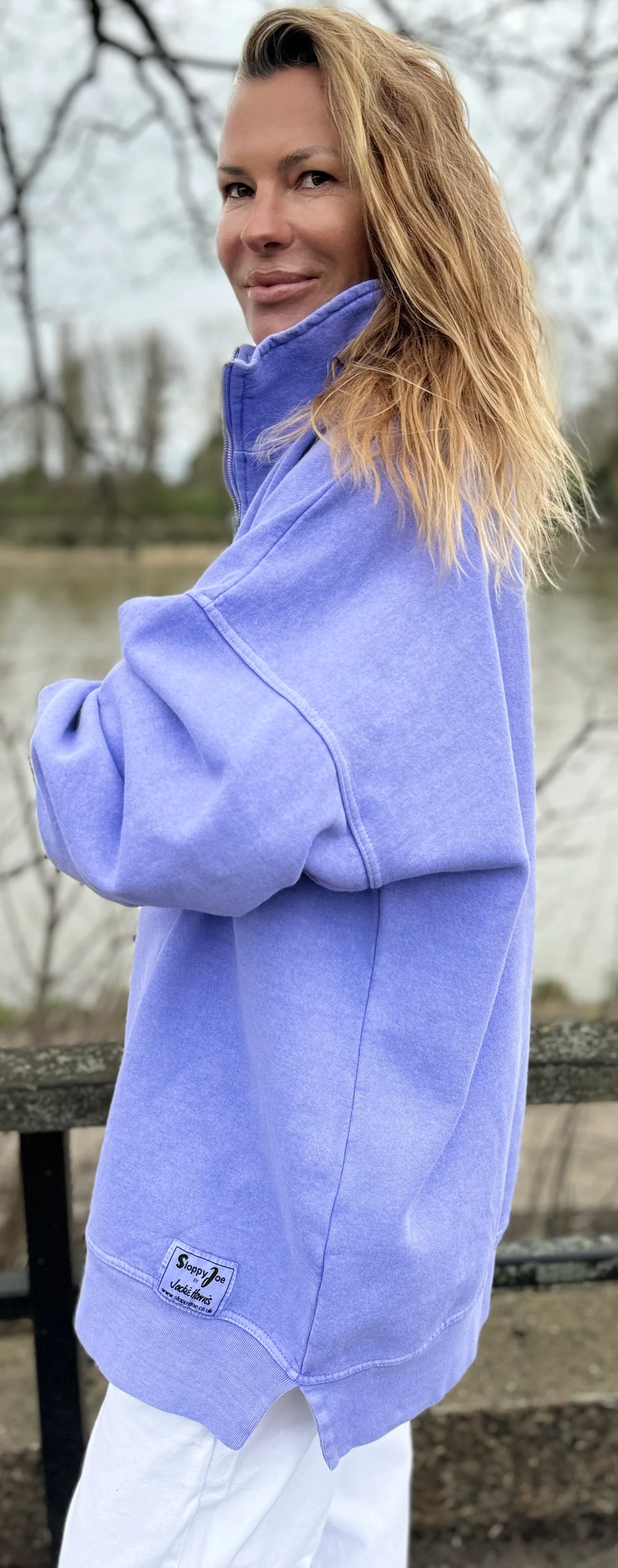 DIANA ZIP NECK - Soft Lilac - Image 3