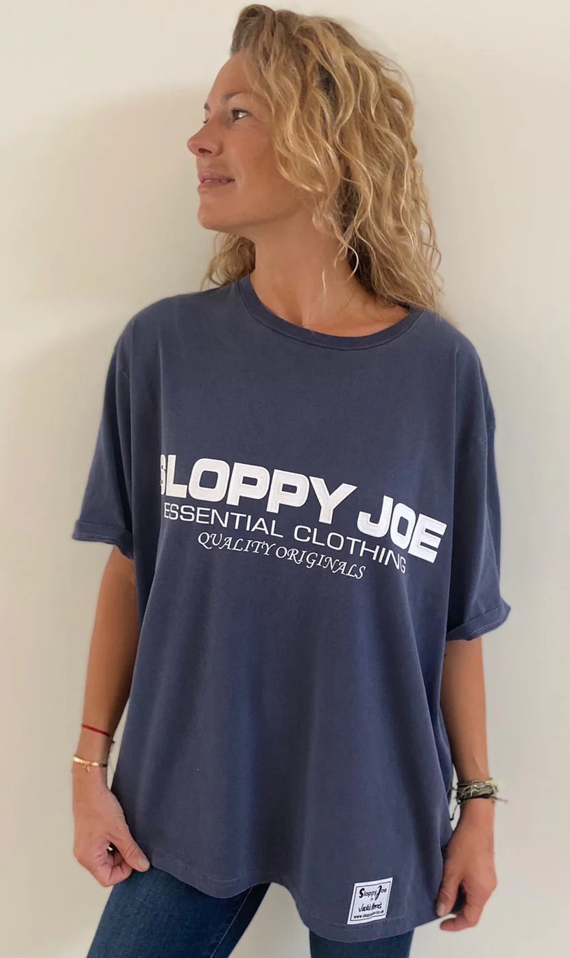 ORGANIC T-SHIRT - Navy Wash - Image 3