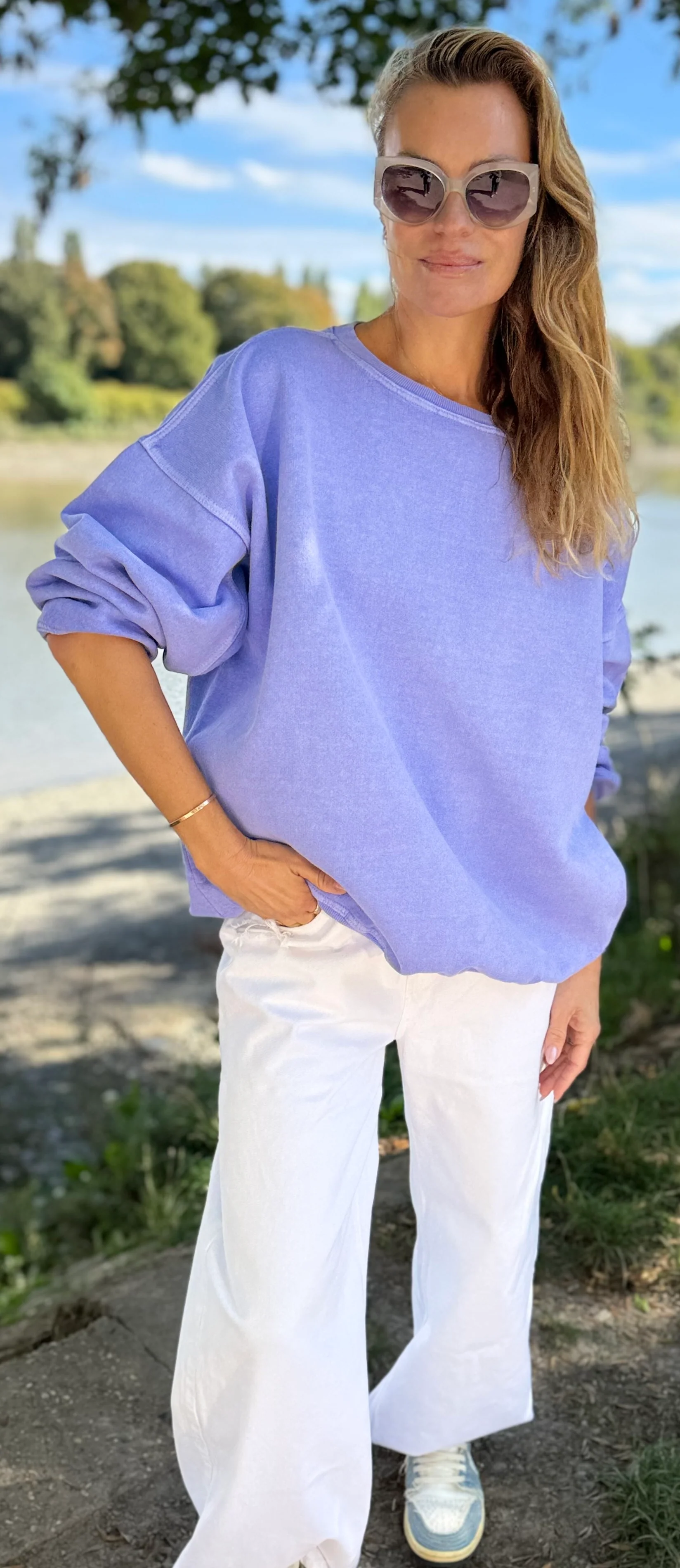 ORIGIN 05 CLASSIC SQUARE SWEATSHIRT - Soft Lilac - Image 3