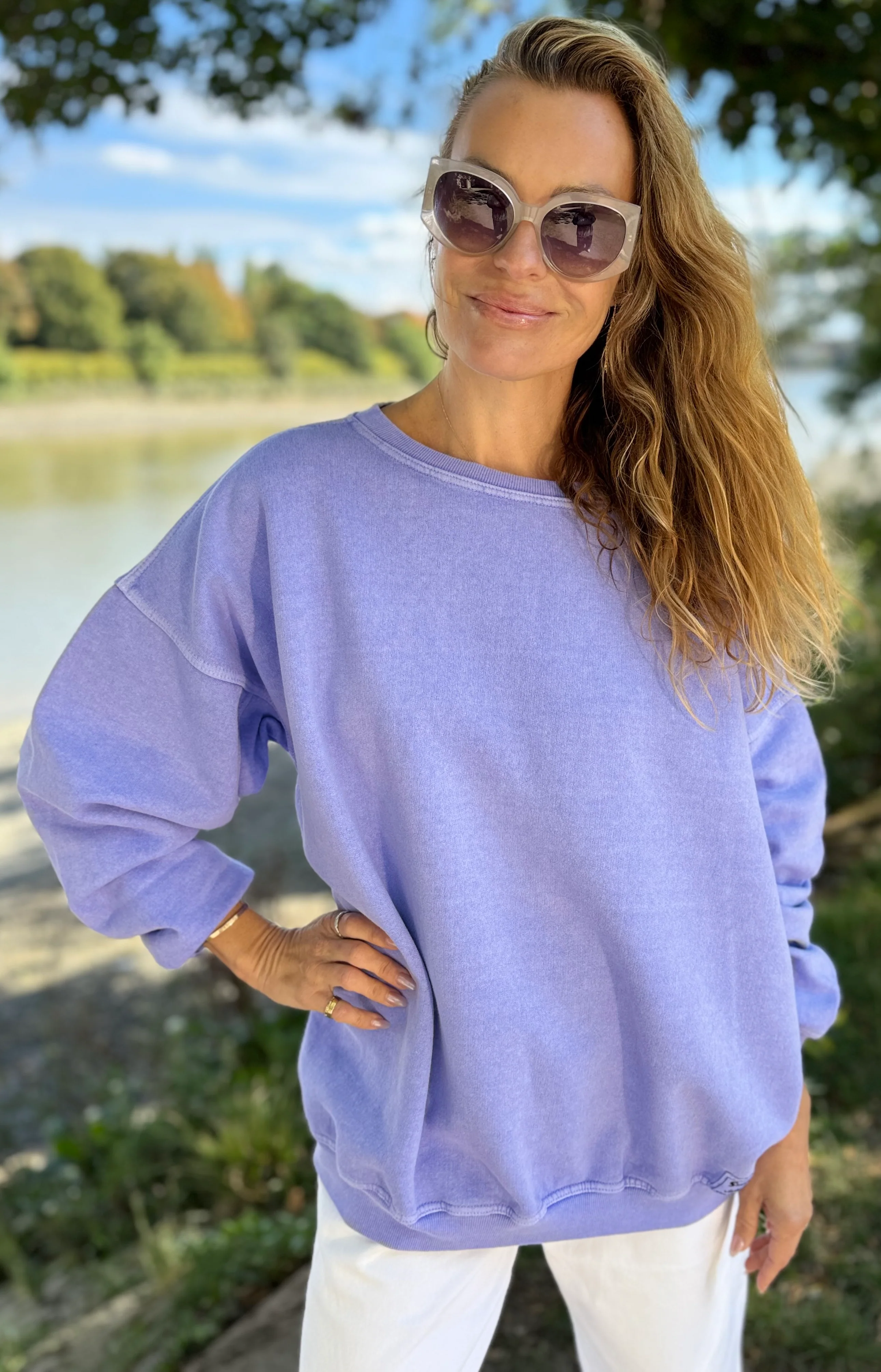 ORIGIN 05 CLASSIC SQUARE SWEATSHIRT - Soft Lilac - Image 4